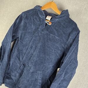 Birdwell Beach Britches Blue Corduroy Terry Hoodie Mens Sz Small